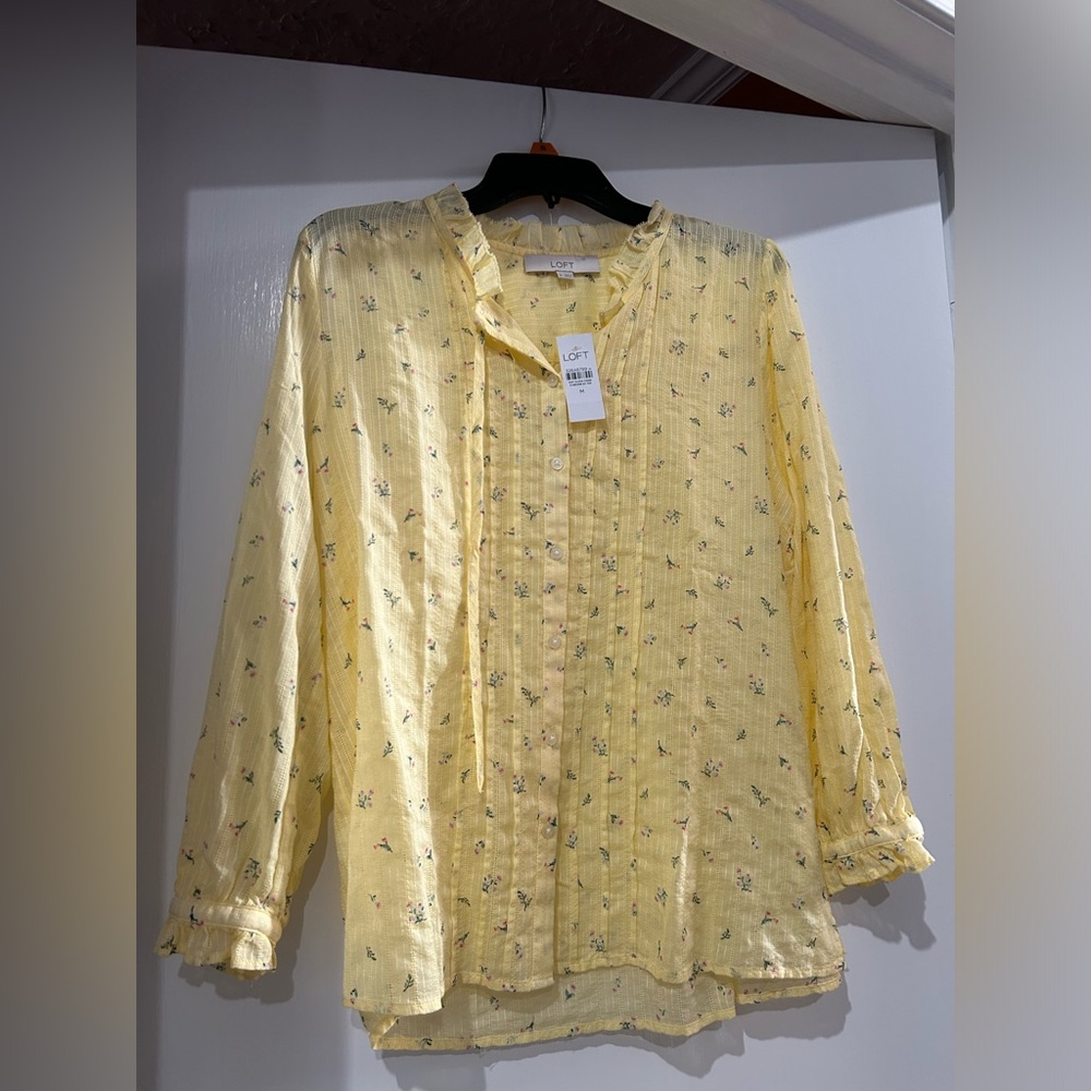 Loft cotton blouse, nwt, size medium
